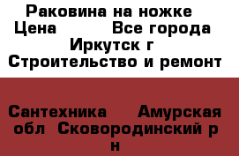 Раковина на ножке › Цена ­ 800 - Все города, Иркутск г. Строительство и ремонт » Сантехника   . Амурская обл.,Сковородинский р-н